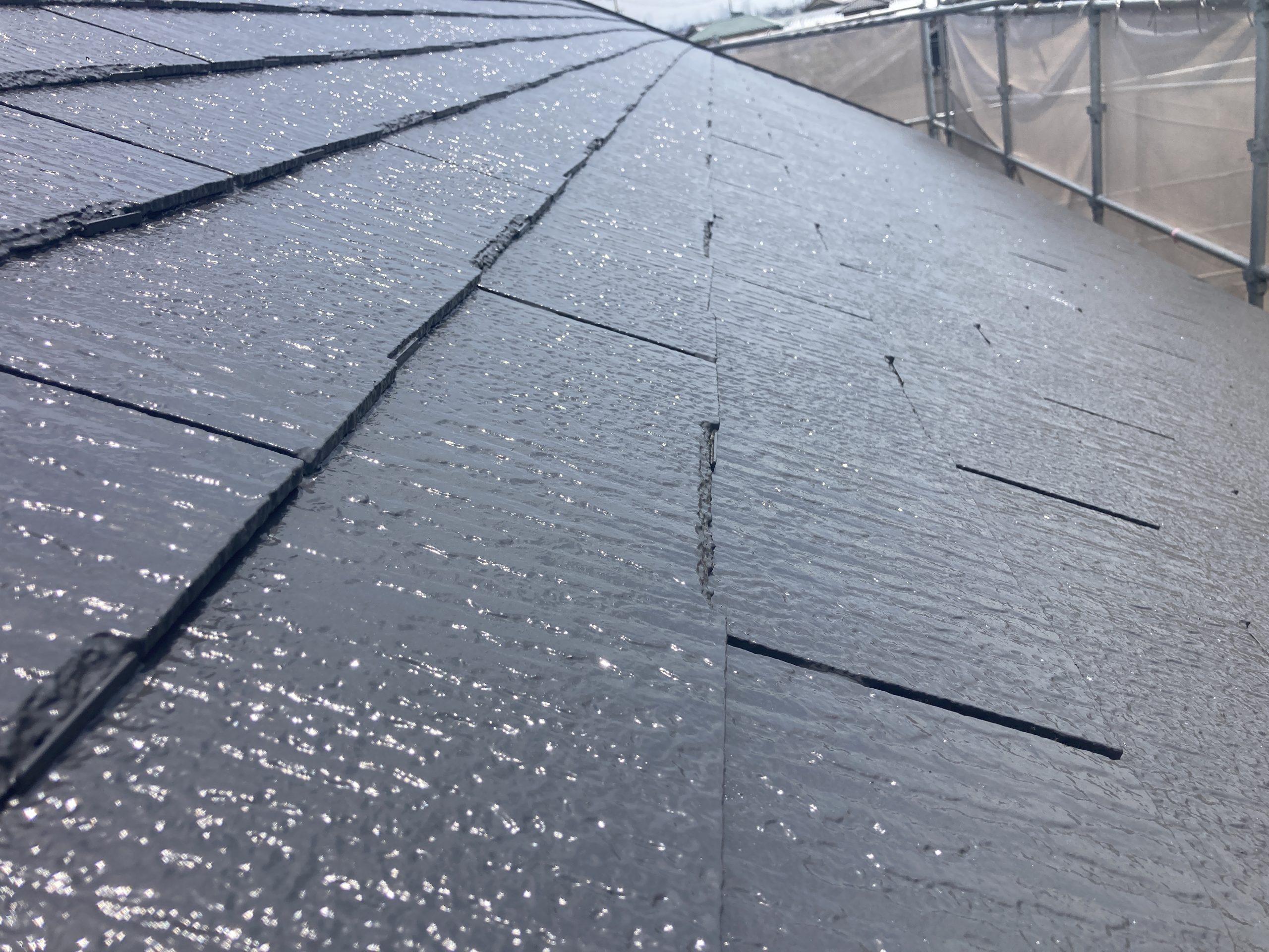 屋根塗装工事　施工後の状況