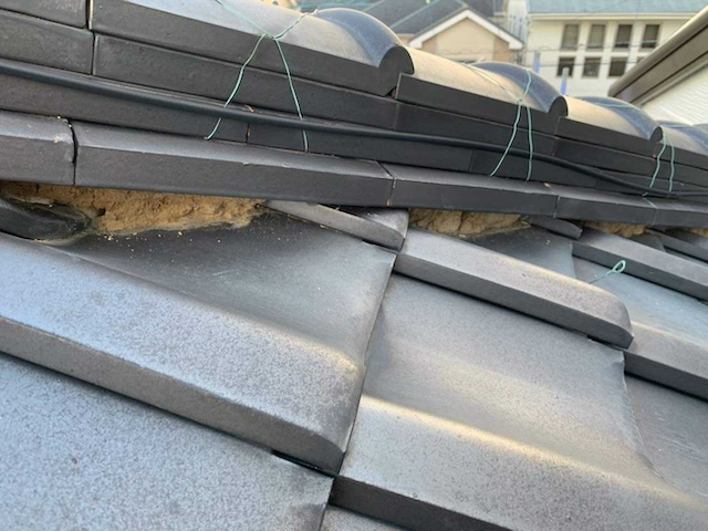 漆喰撤去後・ズーム