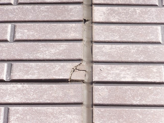 サイディングのひび割れ・別箇所