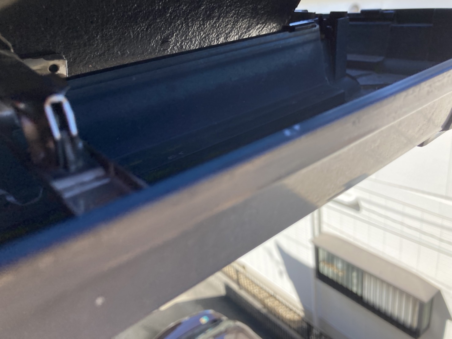 樋は非常に綺麗でつまりもなし