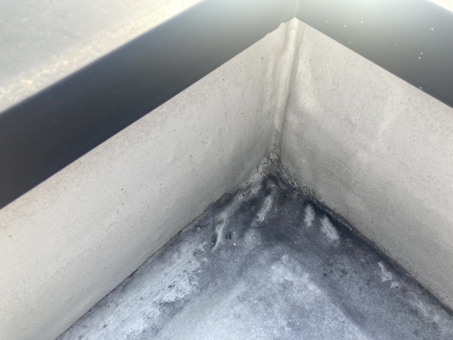 防水点検　立上り