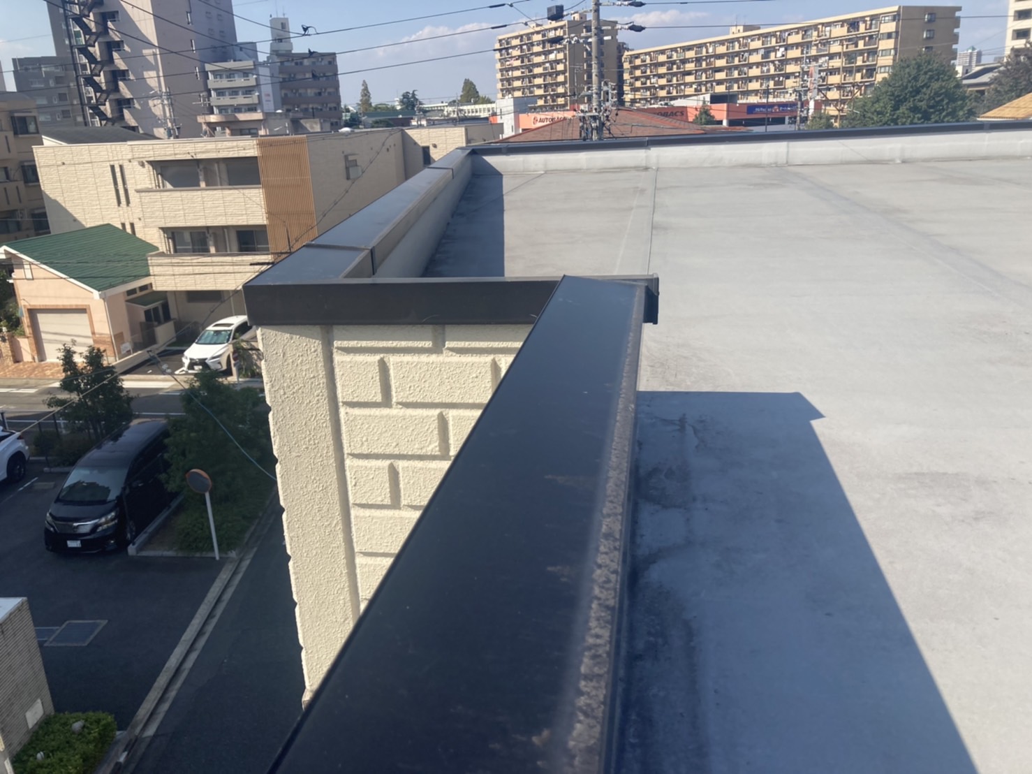 防水点検　笠木