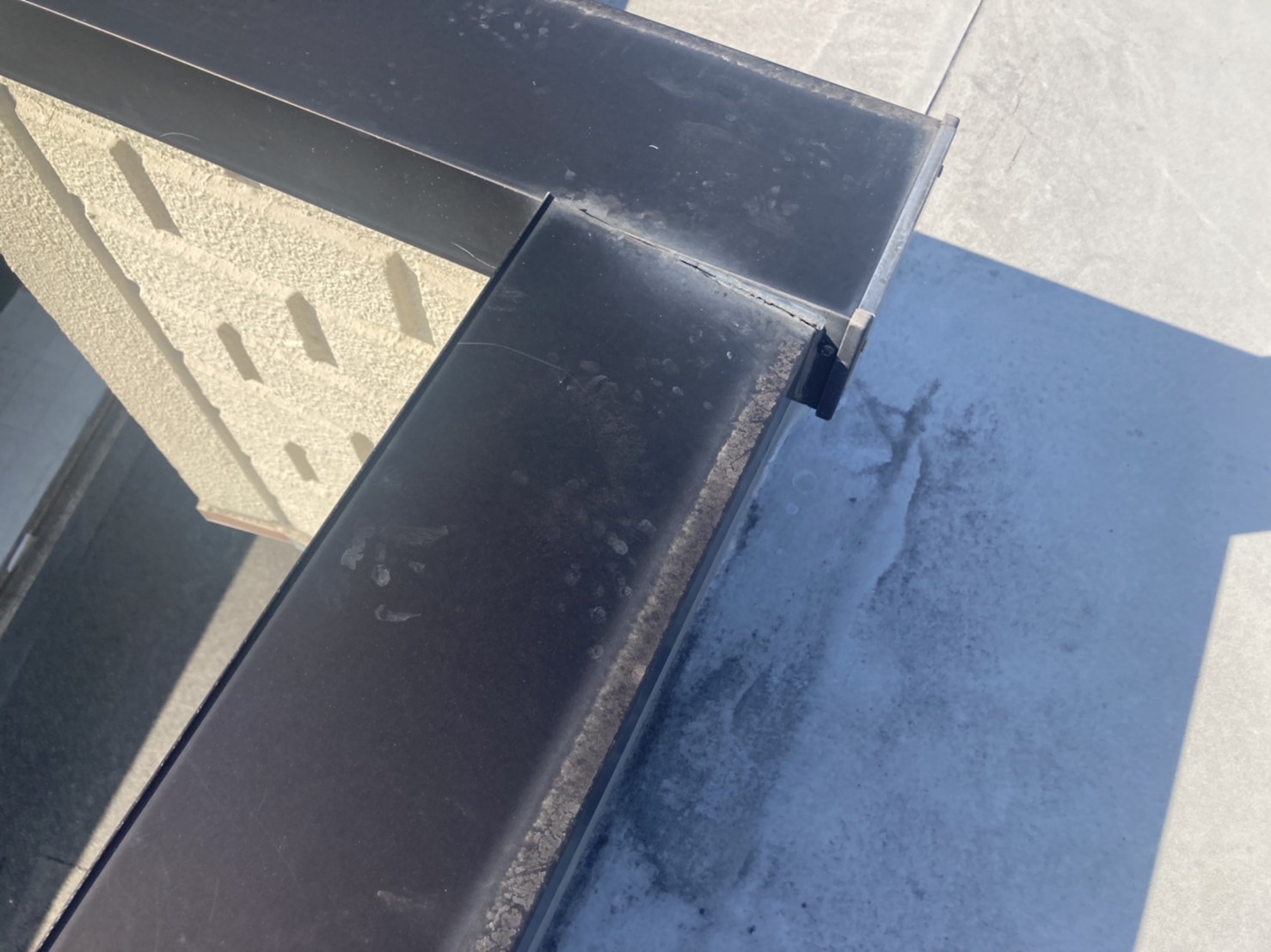 防水点検　笠木