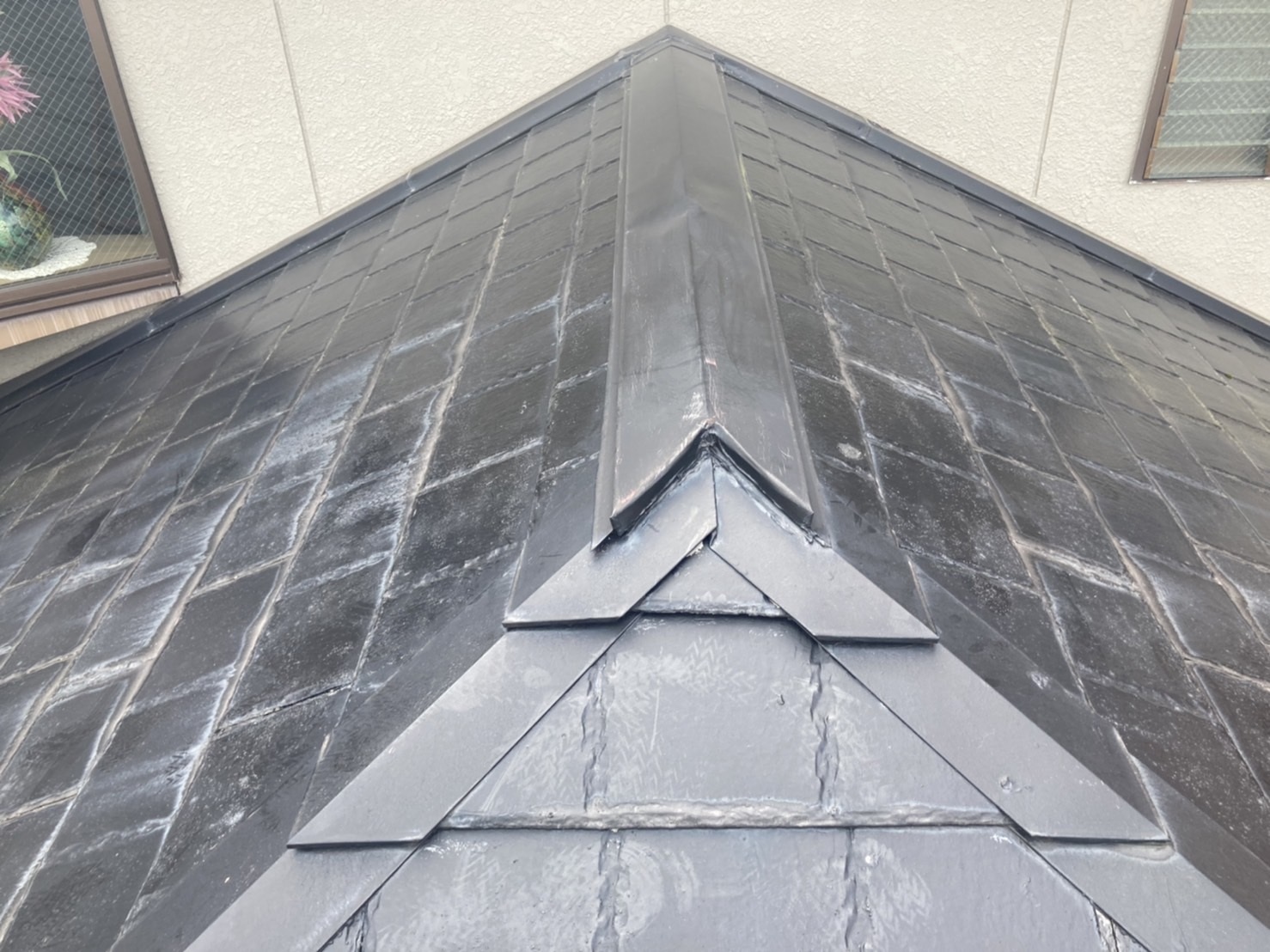 屋根点検　棟板金