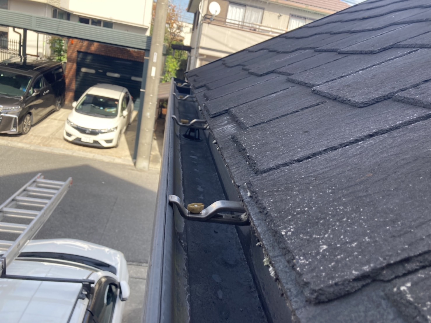 屋根点検　雨樋