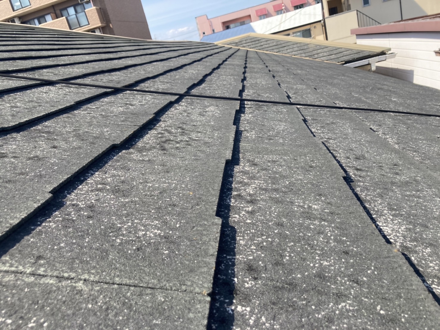 スレートの褪色