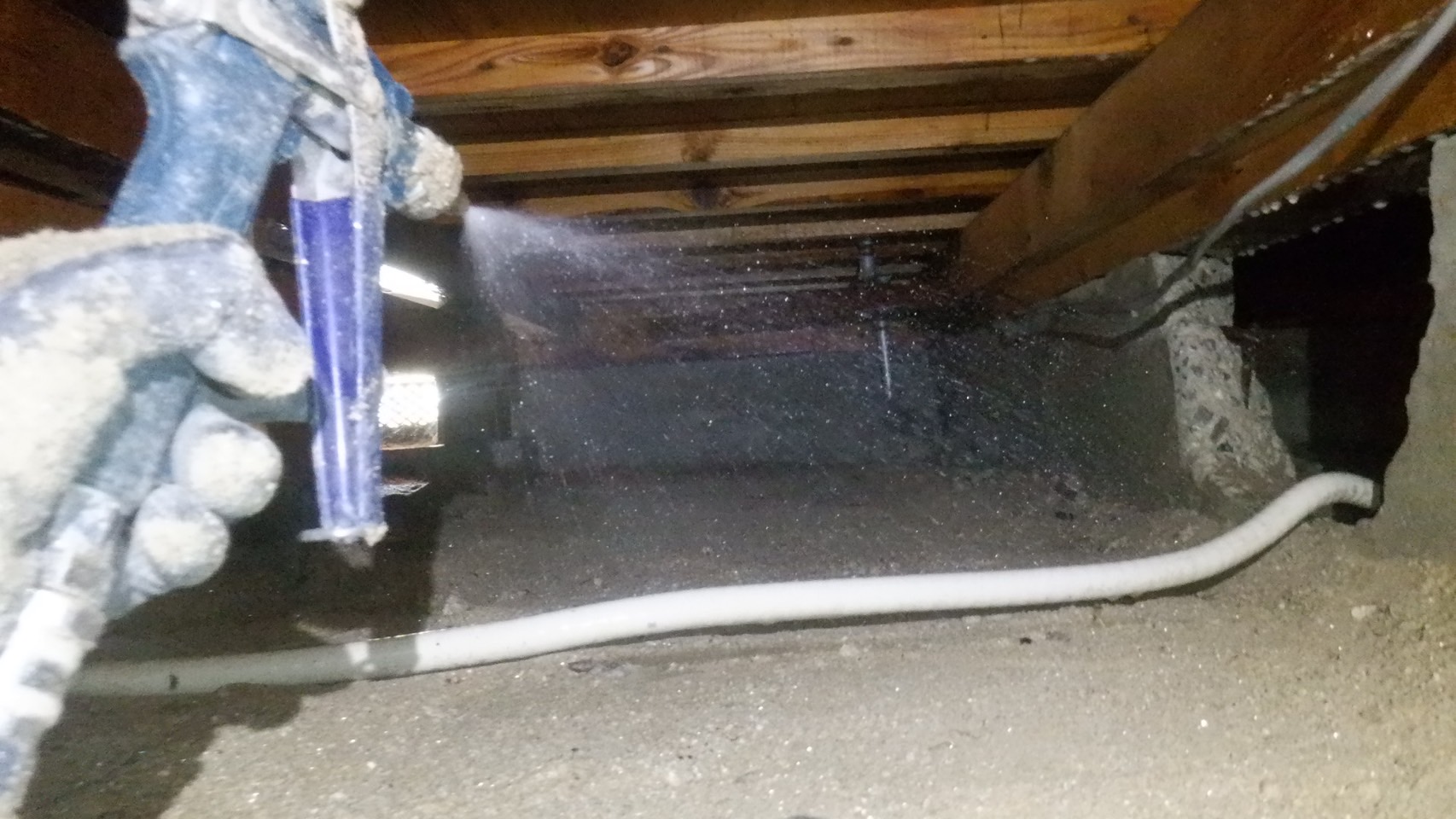 床下防蟻工事　シロアリ被害