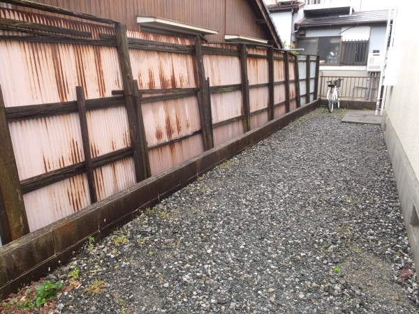 エクステリア　フェンス現地調査