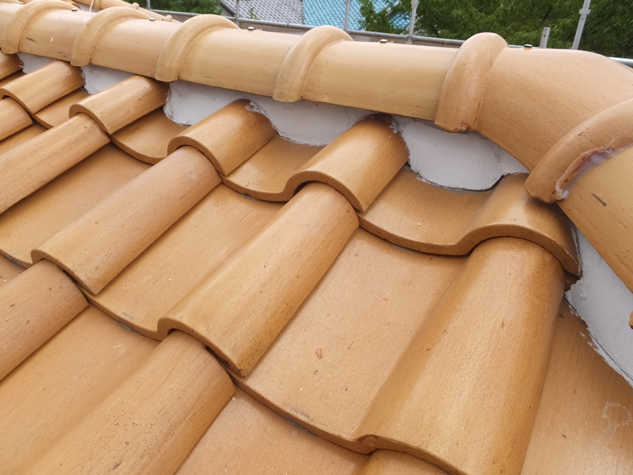 定期点検　漆喰工事をしました