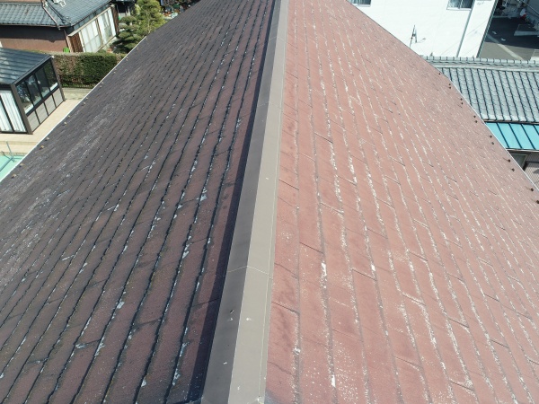 パミール　ドローンによる屋根の調査をしています