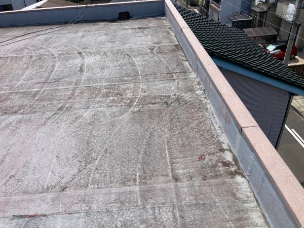 屋上の防水の点検をしてきました