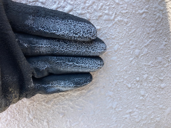 チョーキングの様子　モルタル面