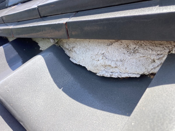 漆喰の劣化があります