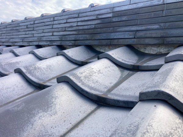 棟下の漆喰　状態の確認