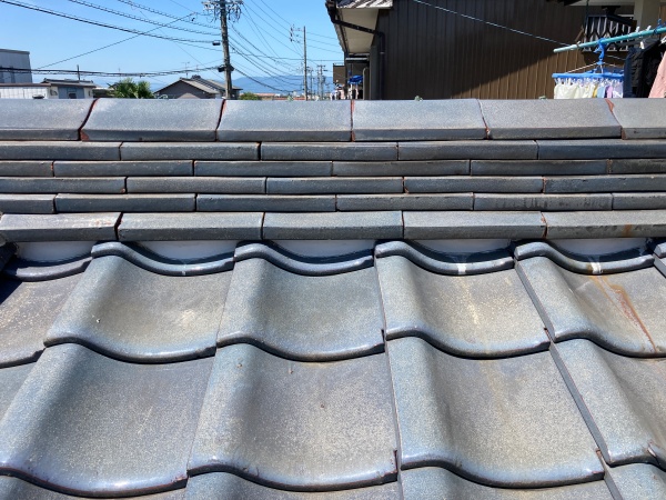 定期点検　棟下漆喰　異常無し