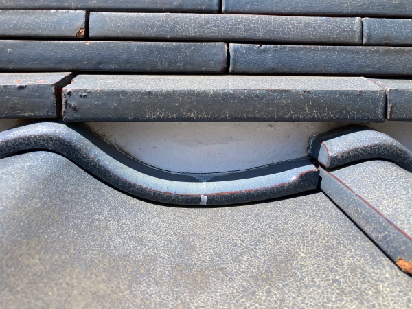 定期点検　棟下漆喰の確認