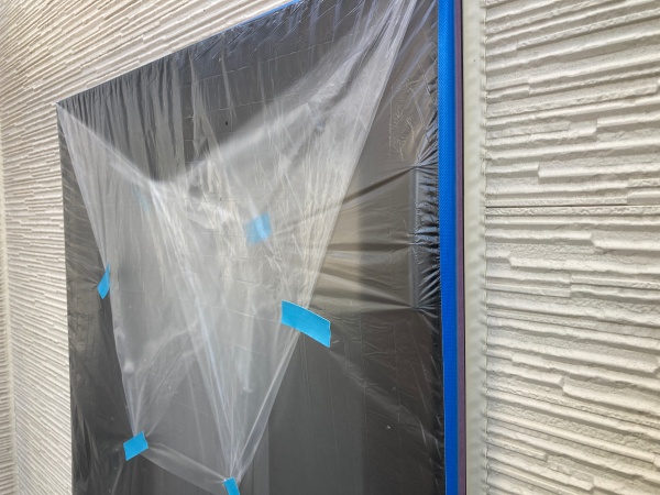 窓まわりの養生