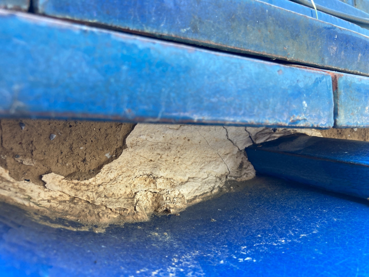 漆喰の劣化　剥がれ