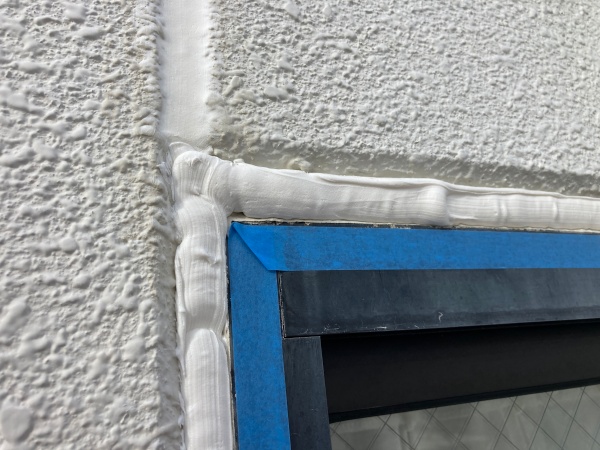 ならし前　目地シーリング