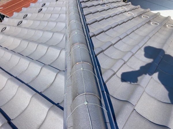 瓦屋根の点検　隅棟