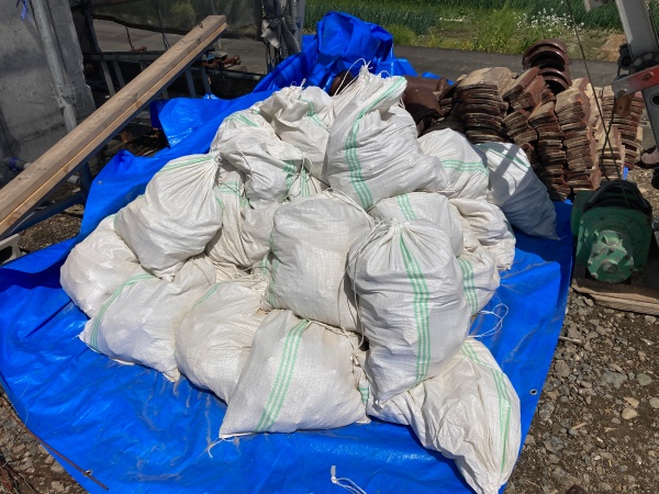 大量の土が発生