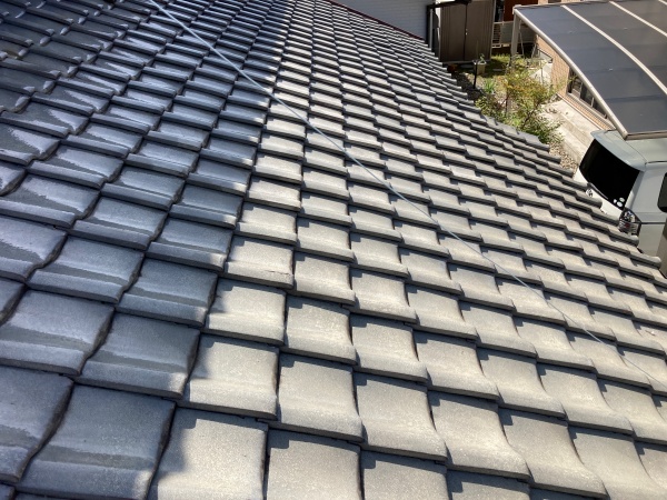 瓦の歪み　確認