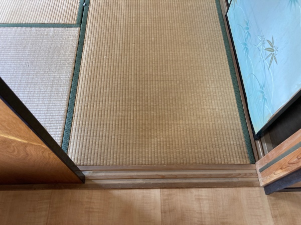 内装工事の現調　畳からフローリング