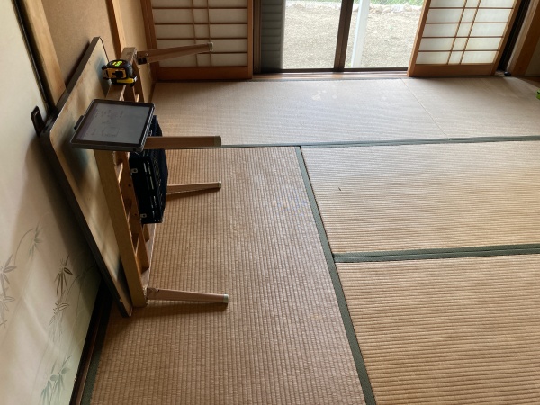 内装工事の現調　畳からフローリング