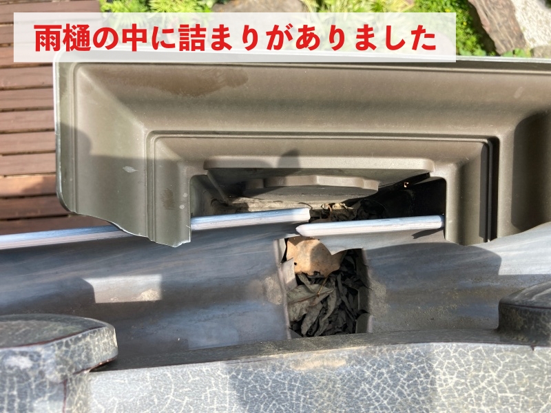 雨樋詰まり　集水器