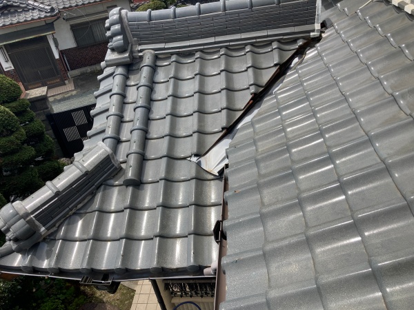 瓦屋根　状況