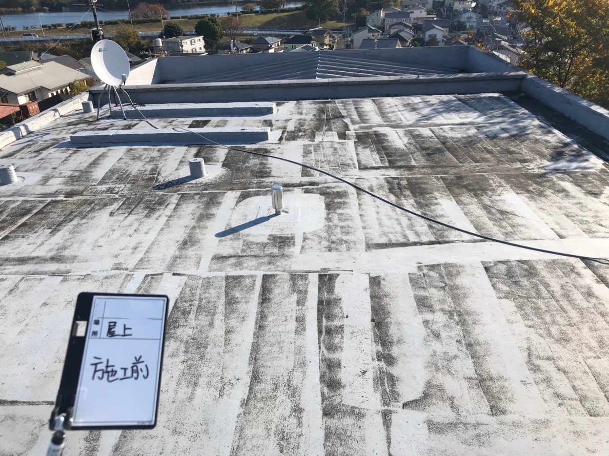 屋上防水層の劣化状況