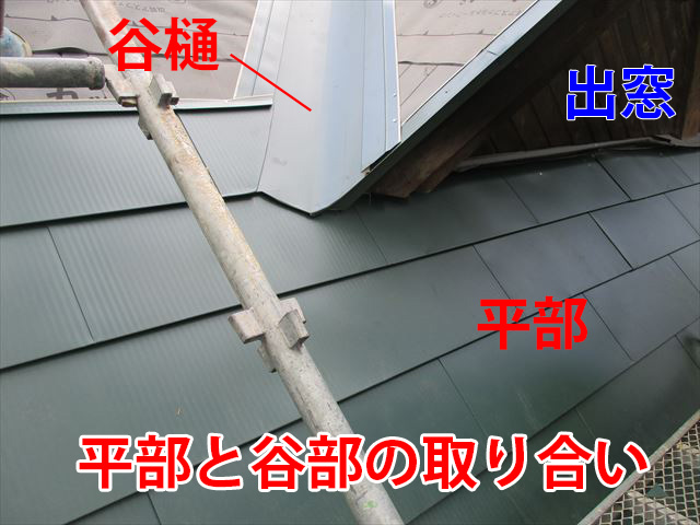 平部と谷の取り合い