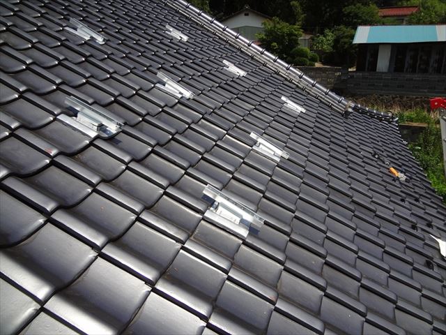 支持瓦ベース取り付け