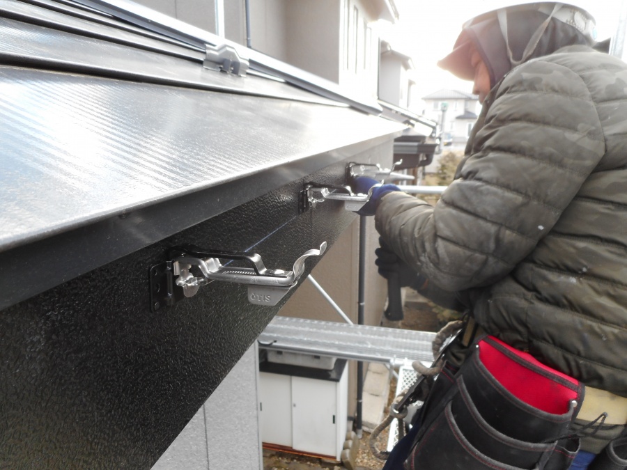 雨樋金具取付状況