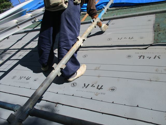 カッパ23ルーフィング張り