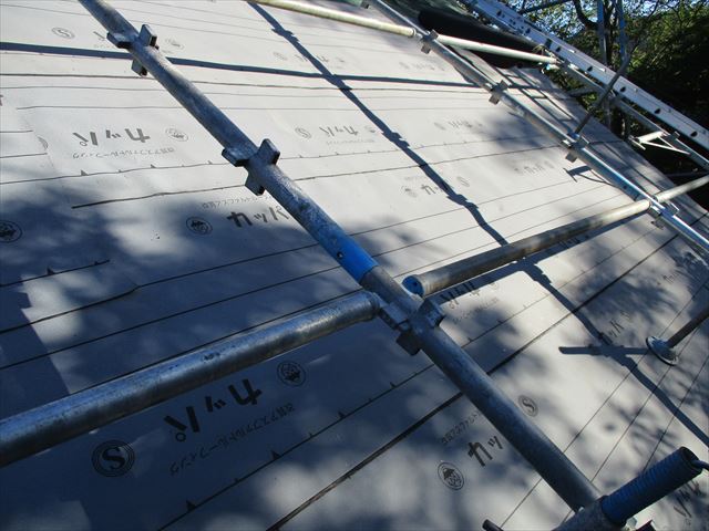 カッパ23ルーフィング張り