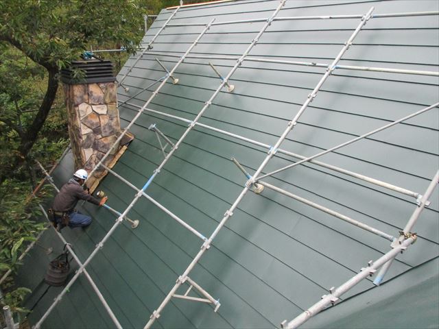 4-1ワイドルーフ張り完了