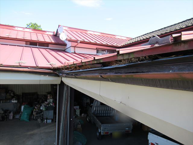 雨樋・破風 調査現場