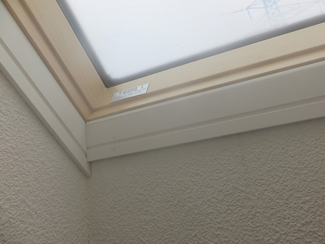 室内側から見た新しいトップライト