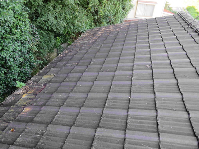 S様邸の厚型スレート屋根