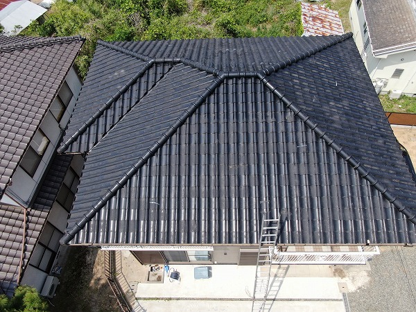 ドローンによる屋根全体の確認