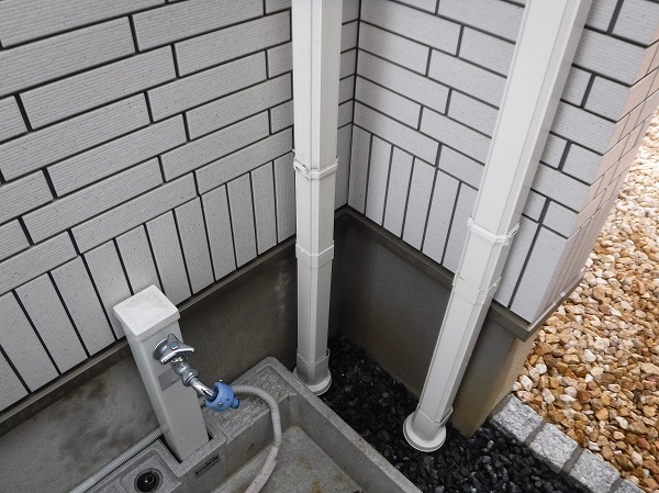 呉市竪樋交換工事