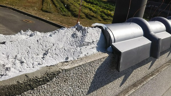 ブロック塀にシルガード