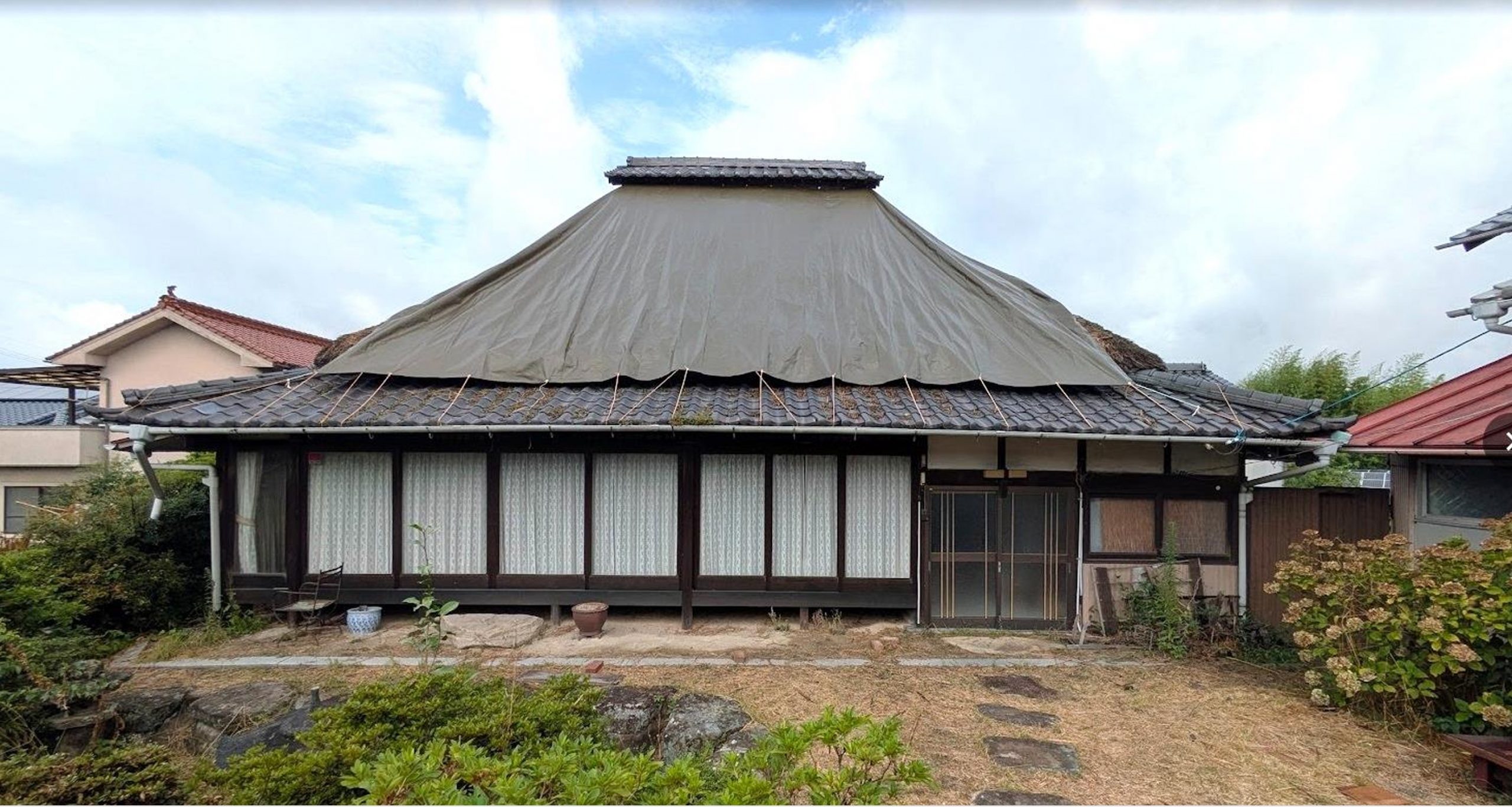 呉市　茅葺屋根　現地調査