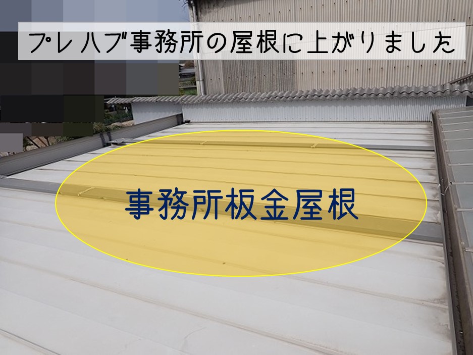 熊野町プレハブ事務所板金屋根