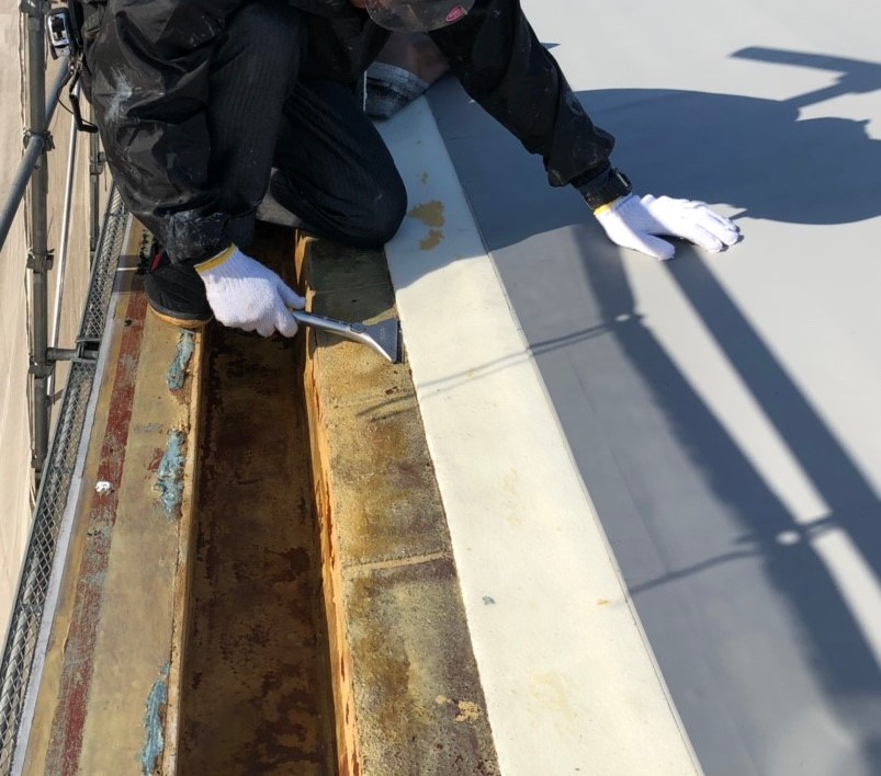 米原市のアパートの屋根防水工事写真③