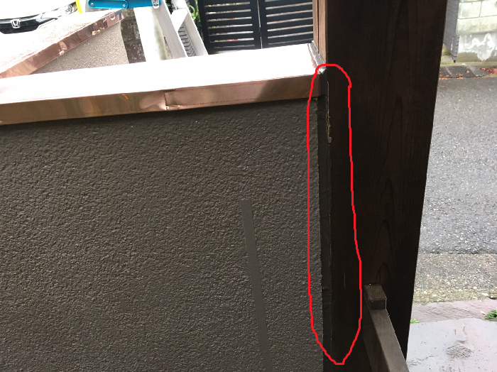 新しいコーキングを充填