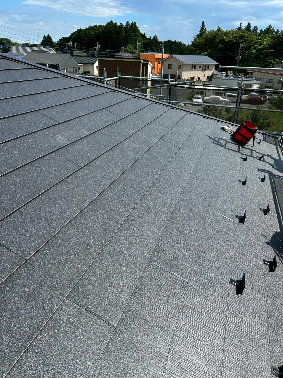 屋根工事完了