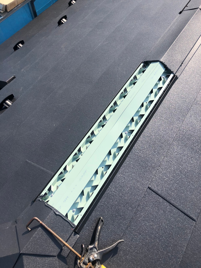 換気棟取り付け施工