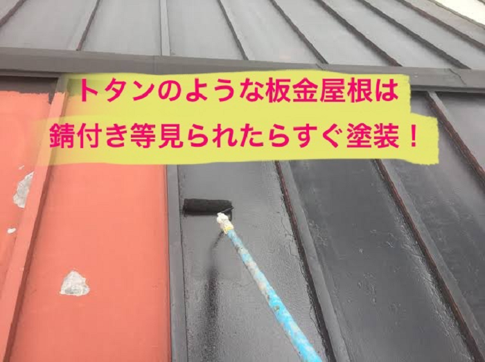 板金屋根もトタンなどは塗装メンテナンスが必要